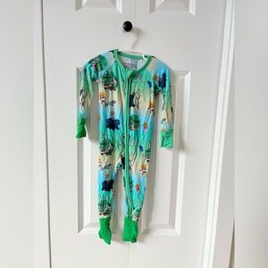 NWOT 6-12M The Sleepy Sloth zip jammies
